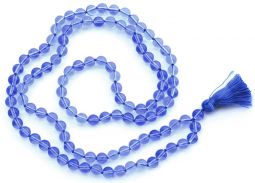 Water Sapphire Japa Beads 8mm